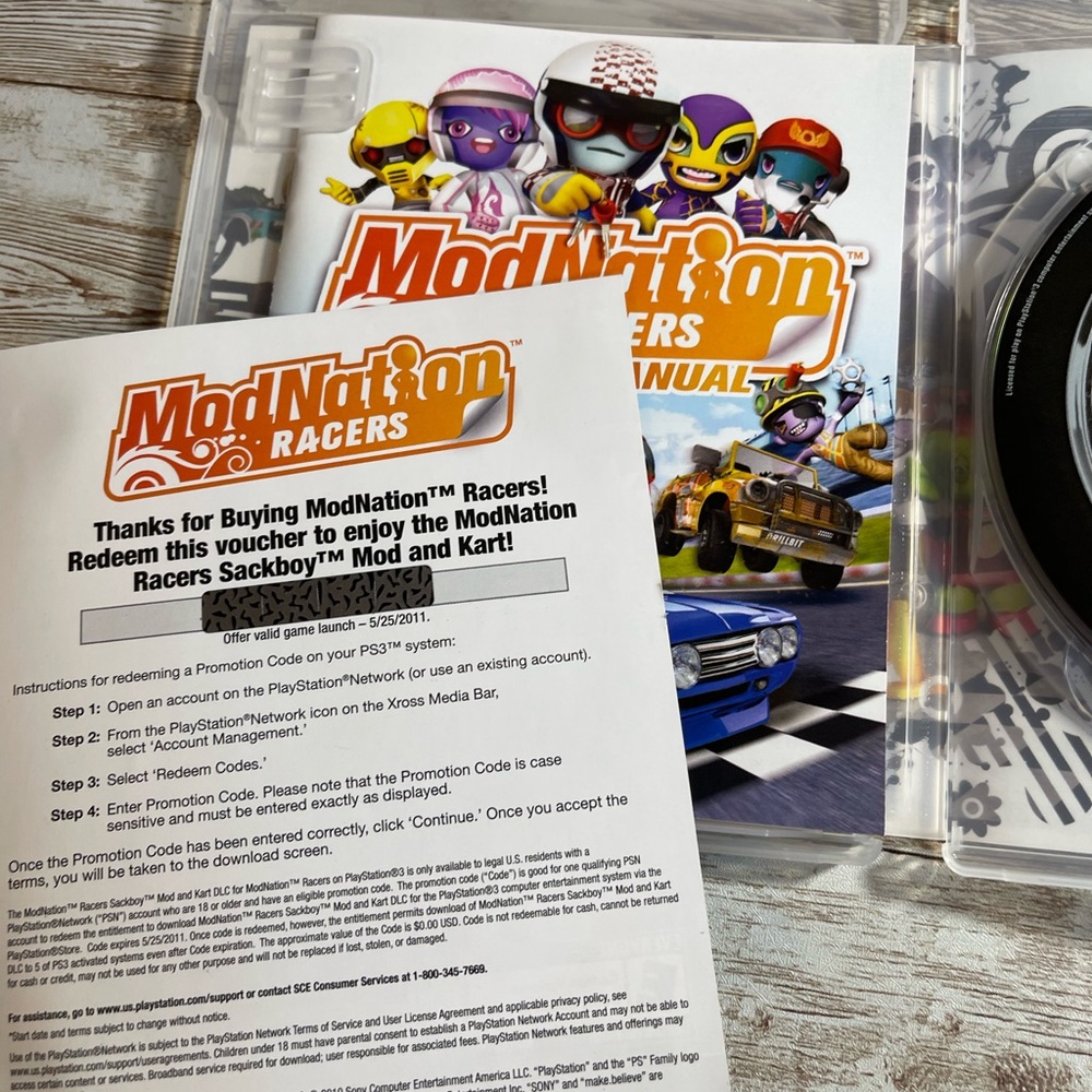 ModNation Racers Sony Playstation 3 PS3 Complete Cib - Picture 2 of 4